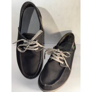 Sanuk Mens  Blue/Gray boat shoes Mens size 9.5